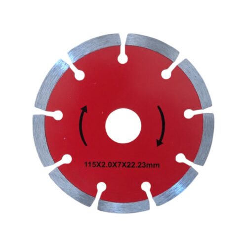 Disc diamantat pentru polizor, 115x2.0x7x22.23mm, rosu, pentru faianta, gresie si ceramica