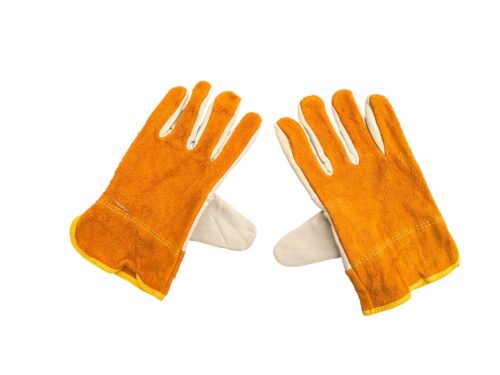 Manusi Yellow, spalt gros bovina, galbene, marimea 10.5 - COBI SMART® - imagine 3