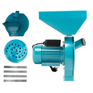 Set moara electrica cereale 3 in 1, 4.2 kW, 3200 rpm, 300 kg/h, adaptor fructe si legume, 20 ciocanele, 4 saci, 4 site, manusi - COBI SMART®
