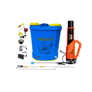 Pachet pompa de stropit electrica Pandora, 16 L, regulator presiune, include atomizor electric 80 W, lance inox 3 m - COBI SMART®