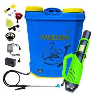 Pachet pompa de stropit electrica Pandora, 16 L, acumulator, regulator presiune, include atomizor electric portabil, 80 W - COBI SMART®