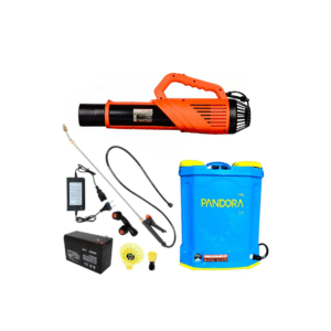 Pachet pompa de stropit electrica Pandora, 16 L, regulator presiune, acumulator 8 Ah, include atomizor 80 W - COBI SMART®