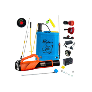Pachet pompa de stropit electrica si manuala 2 in 1 Pandora 16 L, 5.5 Bar, regulator presiune, include atomizor electric 80 W, tija extensibila din inox, 3 m - COBI SMART®
