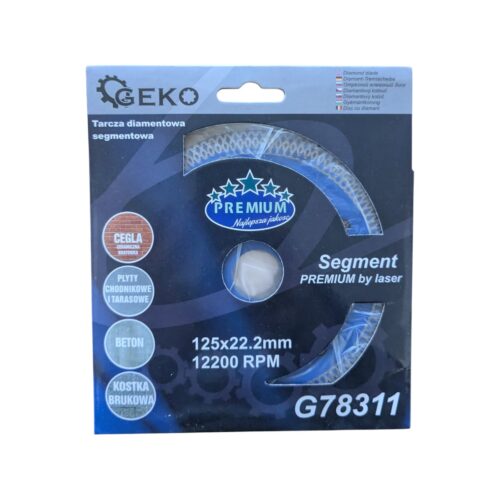 Disc cu diamant, 125x10x22.2 mm, albastru/argintiu - COBI SMART® - imagine 2