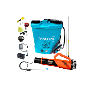 Pachet pompa de stropit electrica Pandora, 12 L, acumulator, regulator presiune, include atomizor electric 80 W, tija extensibila din inox, 3 m - COBI SMART®