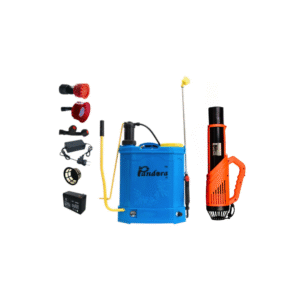 Pachet pompa de stropit electrica si manuala 2 in 1 Pandora 16 L, 5.5 Bar, regulator presiune, include atomizor electric 80 W - COBI SMART®