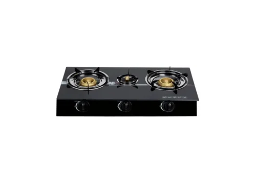 Aragaz portabil 3 ochiuri, sticla termorezistenta, aprindere piezo-electric - COBI SMART®