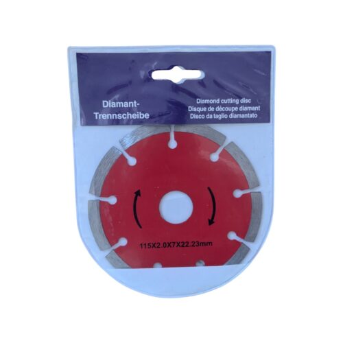 Disc diamantat pentru polizor, 115x2.0x7x22.23mm, rosu, pentru faianta, gresie si ceramica - imagine 2