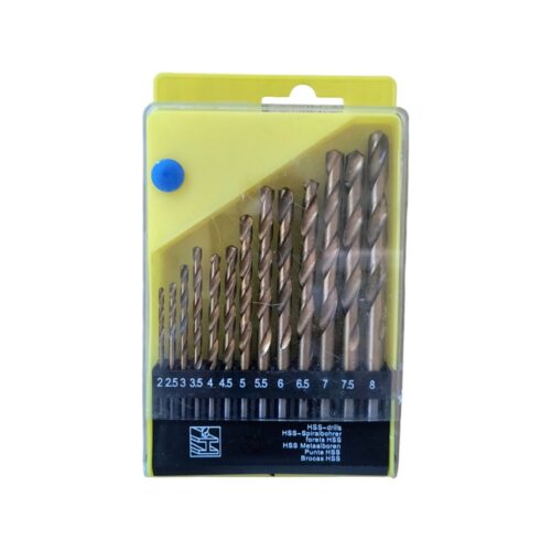 Set 13 burghie pentru metal HSS, titanate - COBI SMART®
