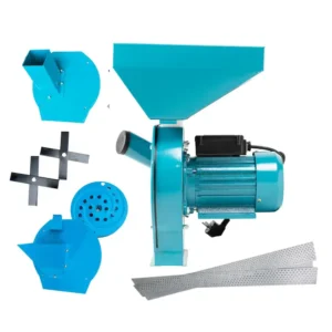 Set moara electrica cereale 4 in 1, 4.2 kW, 3200 rpm, 300 kg/h, adaptor fructe si legume, adaptor furaje, 20 ciocanele, 4 saci, 4 site, manusi - COBI SMART®