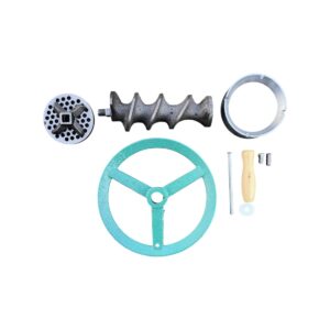 Set complet piese masina de tocat carne Nr.32, melc, roata, cutit si sita metalica - COBI SMART®