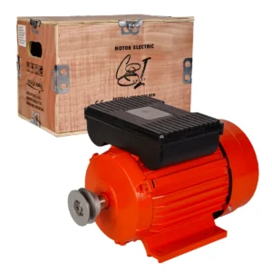 Motor electric monofazat, 2.2 kW, 3000 rpm, bobinaj cupru 100%, carcasa fonta, protectie suprasarcina, fulie 57 mm, cutie lemn inclusa - COBI SMART®