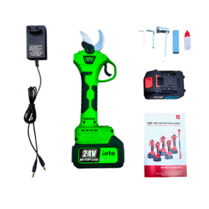 Foarfeca de crengi, 2 acumulatori 24V, taiere rapida, lama otel inoxidabil, verde - COBI SMART®