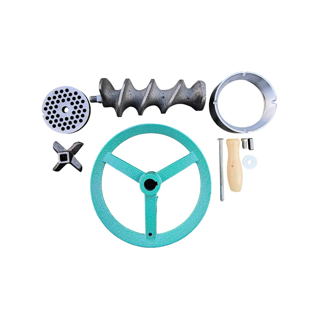 Set complet piese masina de tocat carne Nr.32, melc, roata, cutit si sita metalica - COBI SMART® Set complet piese masina de tocat carne Nr.32, melc, roata, cutit si sita metalica - COBI SMART® - imagine 3
