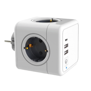 Priza cub 4 prize UE, 2x USB-A + 1x USB-C, 5V/3.1A, 220–250V, 16A, material PC ignifug - COBI SMART®