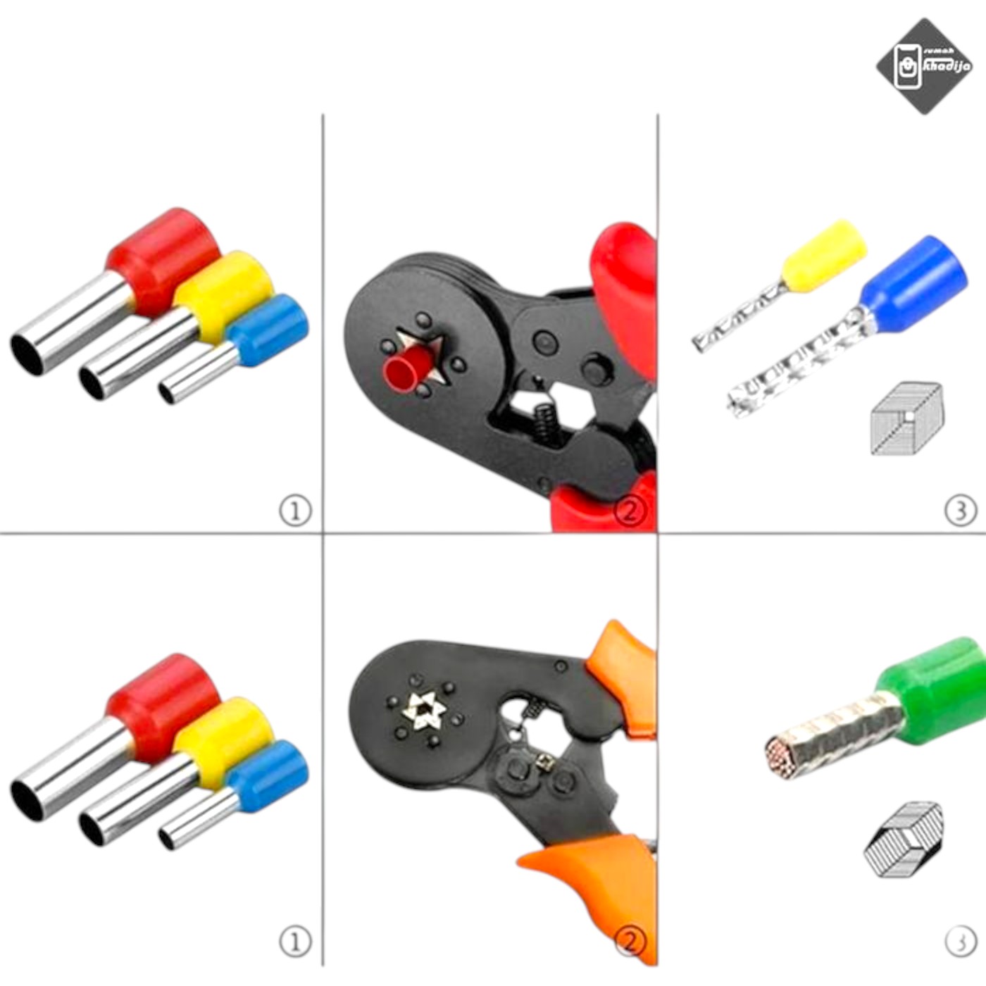 Set 400 terminale cu pini, 0.5–6 mm², PVC+alama, 8 dimensiuni diferite - COBI SMART® Set 400 terminale cu pini, 0.5–6 mm², PVC+alama, 8 dimensiuni diferite - COBI SMART® - imagine 3