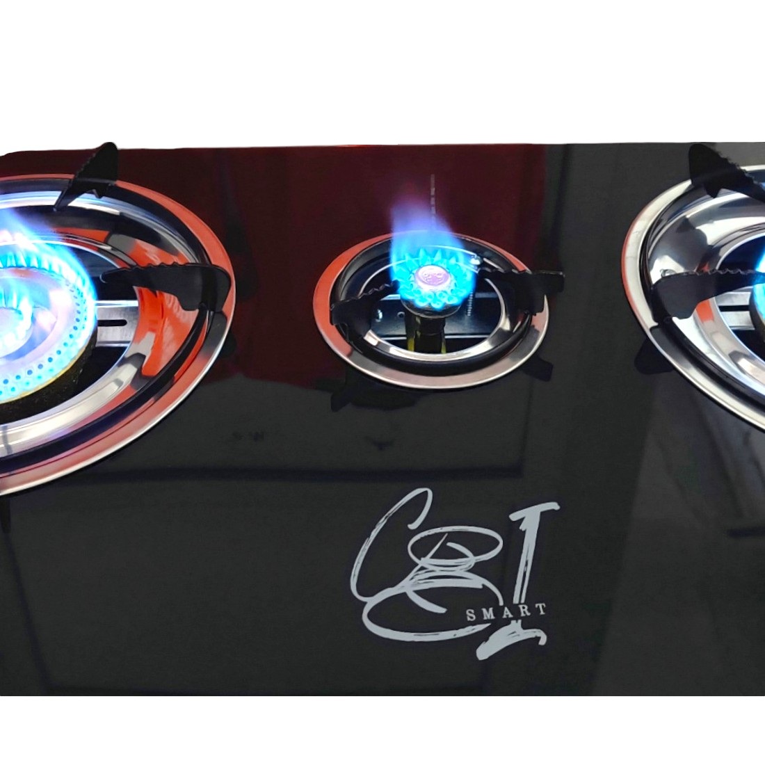 Aragaz portabil 3 ochiuri, sticla termorezistenta, aprindere piezo-electric - COBI SMART® Aragaz portabil 3 ochiuri, sticla termorezistenta, aprindere piezo-electric - COBI SMART® - imagine 2