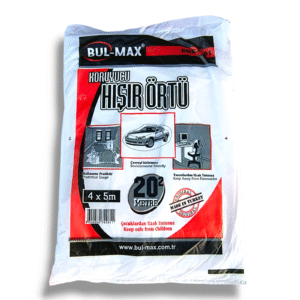 Folie protectie Bulmax 20 m², model BMX-4361, husa din plastic rezistenta pentru zugravit, acoperire mobila si protectie suprafete - COBI SMART®