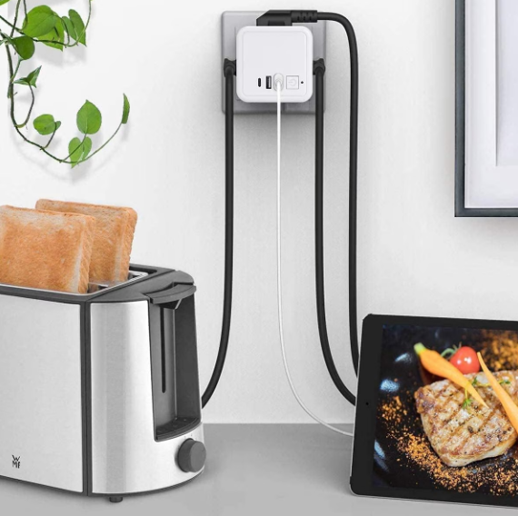 Priza cub 4 prize UE, 2x USB-A + 1x USB-C, 5V/3.1A, 220–250V, 16A, material PC ignifug - COBI SMART® Priza cub 4 prize UE, 2x USB-A + 1x USB-C, 5V/3.1A, 220–250V, 16A, material PC ignifug - COBI SMART® - imagine 4