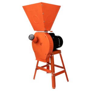 Set moara electrica cereale 2 in 1, 4.2 kW, 300 Kg/h, 3200 rpm, cuva mare, include suport universal - COBI SMART®