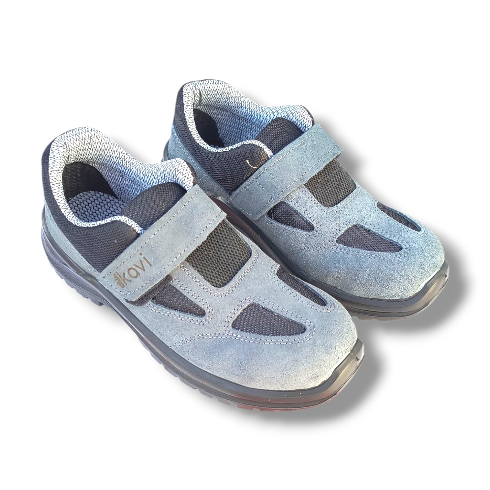 Incaltaminte de lucru nr. 40 Kavi S1 SR, din piele intoarsa, cu bombeu metalic, culoare gri, pentru uz industrial - COBI SMART® Incaltaminte de lucru nr. 40 Kavi S1 SR, din piele intoarsa, cu bombeu metalic, culoare gri, pentru uz industrial - COBI SMART® - imagine 3