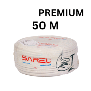 Cablu electric Premium 3x6 mm², 50 m, alb, MYYM / H05VV-F -  Stoc limitat