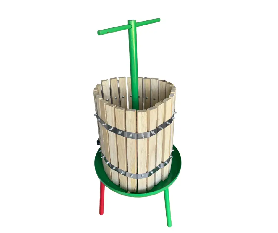 Set zdrobitor struguri manual, 300-350 kg/ora, 25 L, teasc 35 L lemn, verde - COBI SMART® 94ac585eb7694a369b01889dac093876