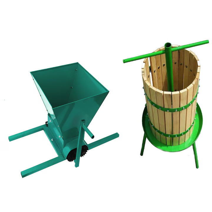 Set zdrobitor struguri manual, 300-350 kg/ora, 25 L, teasc 35 L lemn, verde - COBI SMART® 3cbd7be5e4cec4b1ca9a0667f4f34743