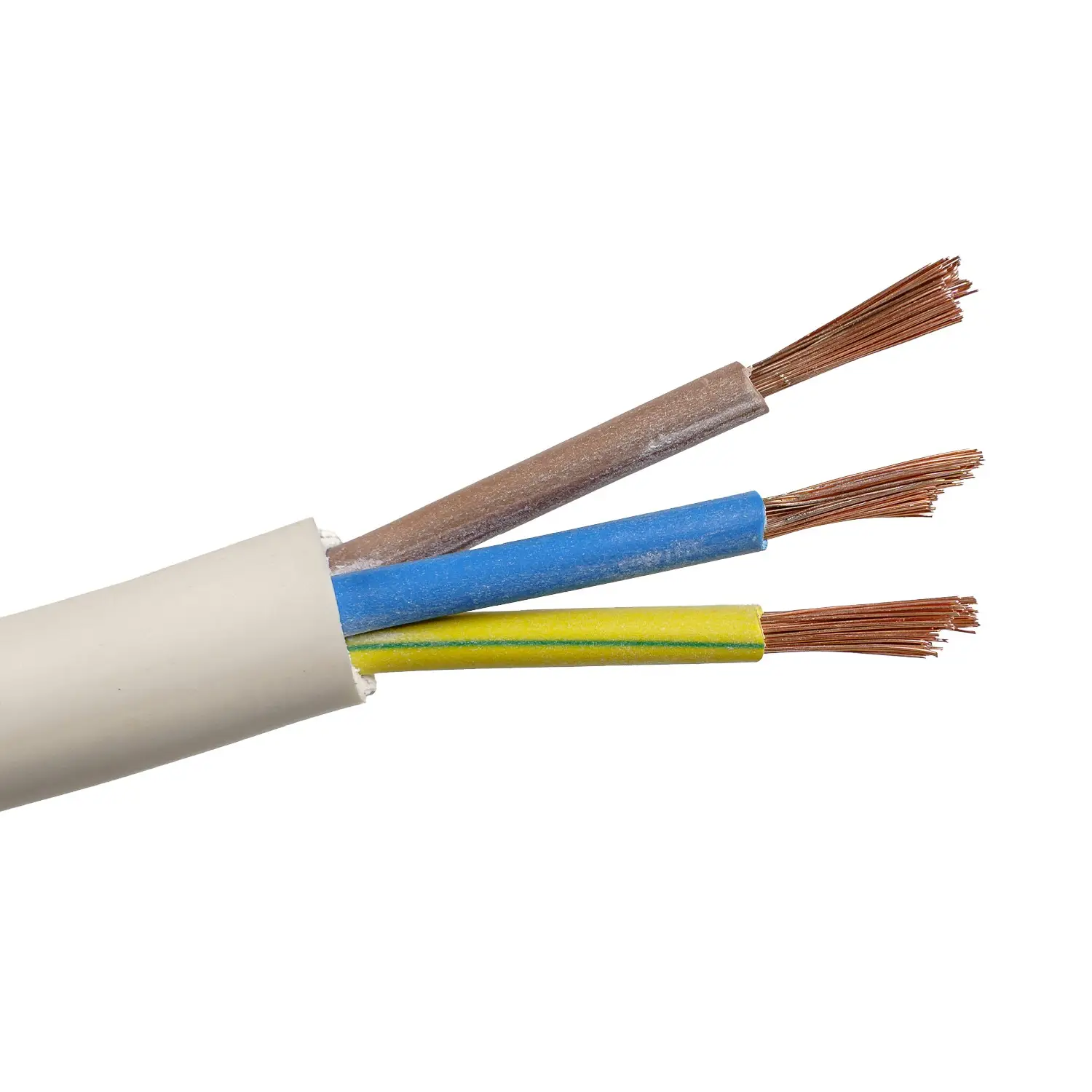 Cablu electric Premium 3x6 mm², 100 m, alb, MYYM / H05VV-F - COBI SMART® fe33c132a07f37f4a59517dc569fecd5