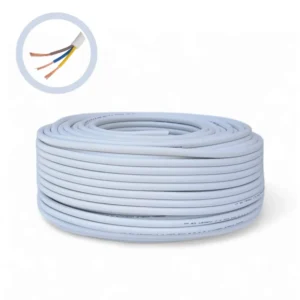 Cablu electric Premium 3x2.5 mm², 50 m, alb, MYYM / H05VV-F - COBI SMART® - Stoc limitat