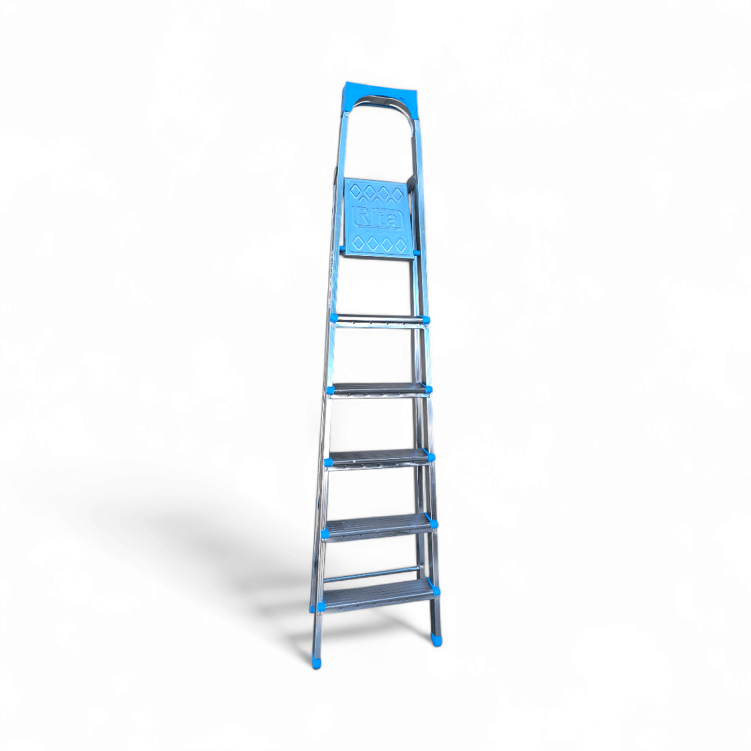 Scara Aluminiu 5 trepte, inaltime 177 cm, antiderapanta, rezistenta 100 kg - COBI SMART® dd1c0221c6bd35925ba290ebd9b18be5