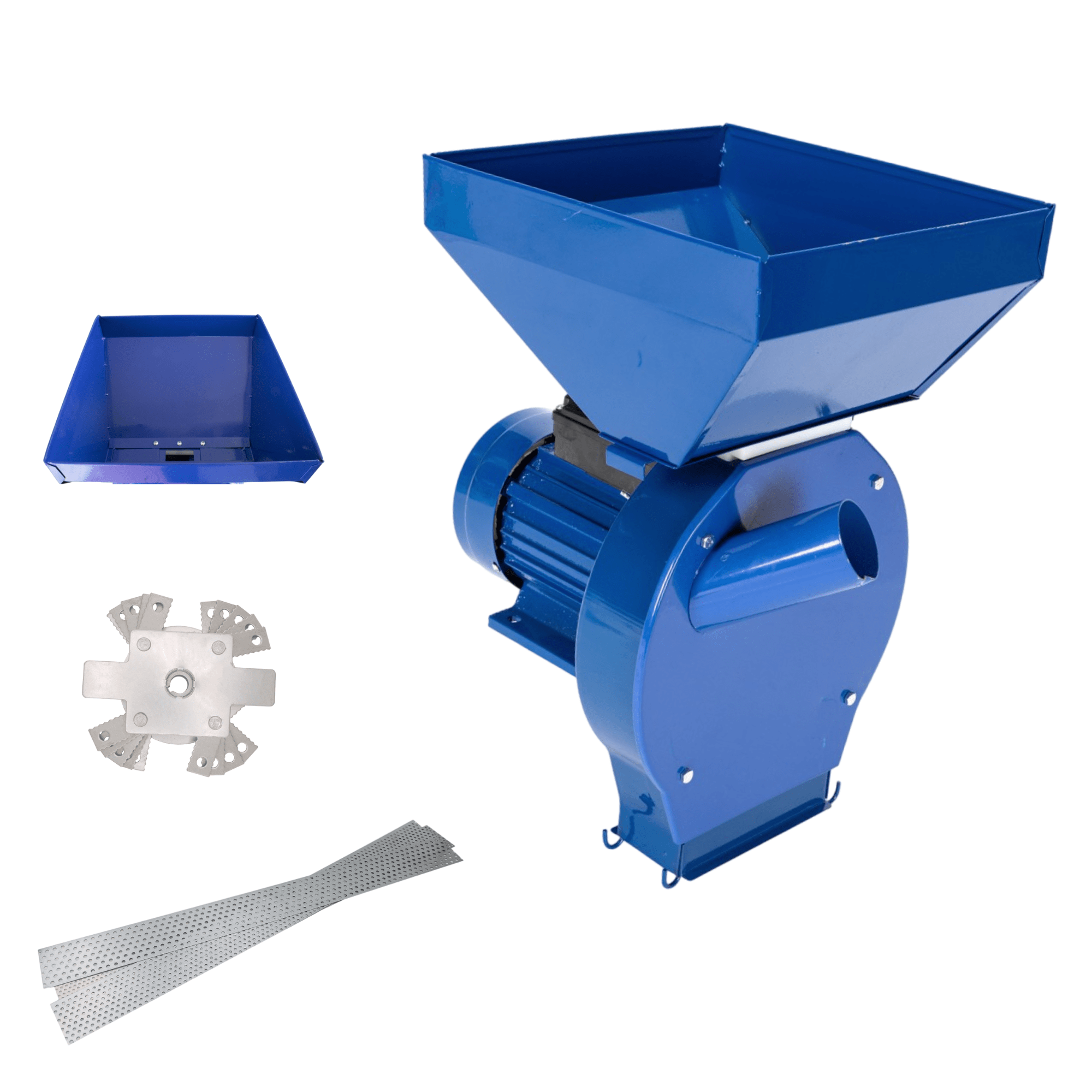 Moara electrica cereale 2 in 1, 3.8 kW, 3000 rpm, 300 kg/h, 20 ciocanele, 4 site - COBI SMART® 6988b7ebeb8ba55437be6b43000e668c