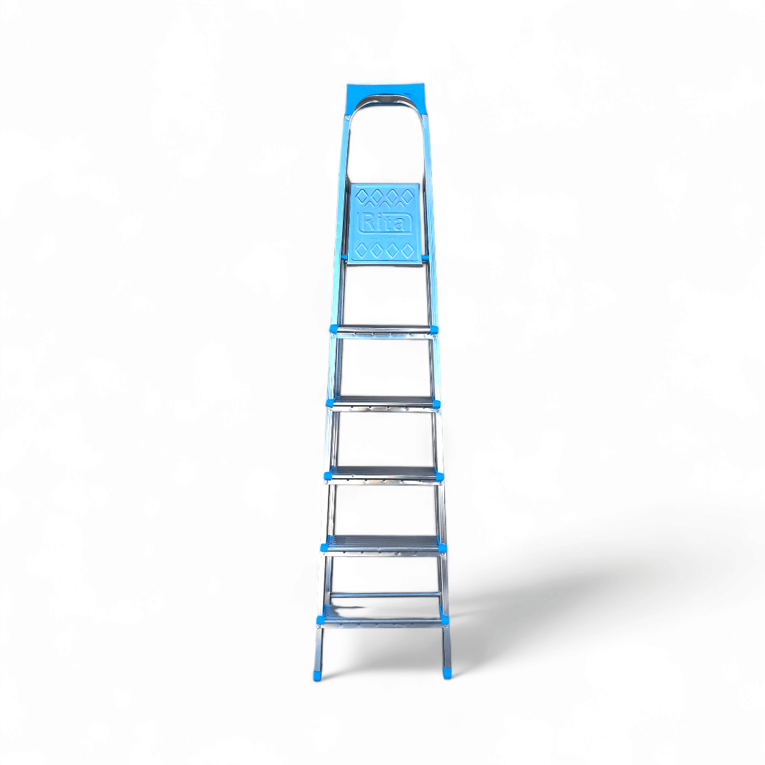 Scara Aluminiu 5 trepte, inaltime 177 cm, antiderapanta, rezistenta 100 kg - COBI SMART® bd66b37d4e020f56e1d0b43152404f4f