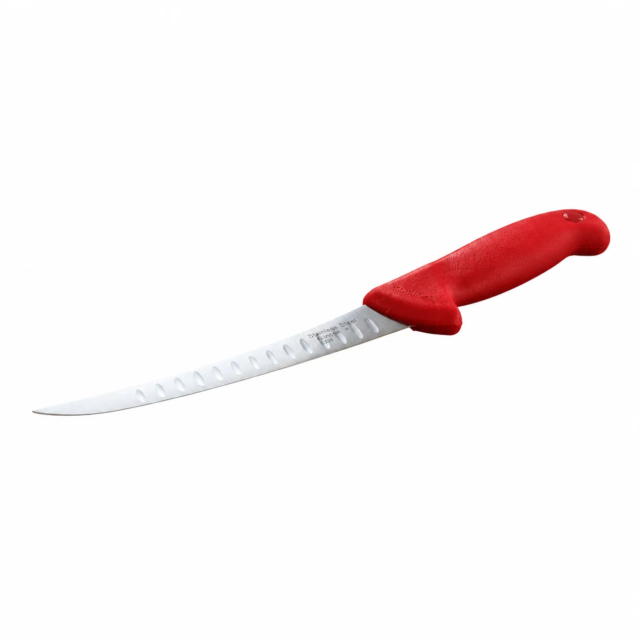 Cutit profesional macelarie, NR.15, 6 inch, alveole anti-lipire, lama filetata dezosat, otel inoxidabil, rosu - COBI SMART® 81bd64dd376d963746db33cda5ab92c4