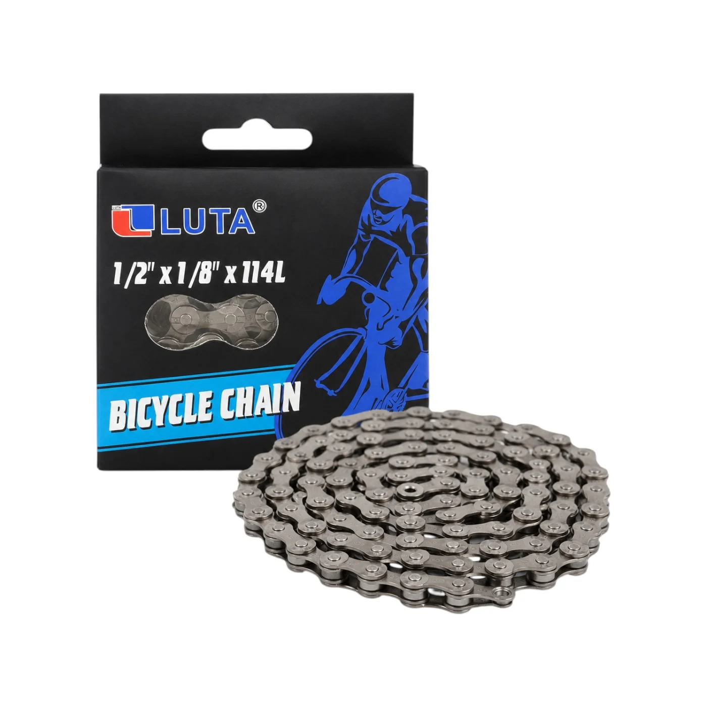 Lant pentru bicicleta, 1/2 x 1/8, 114 zale, otel rezistent, pentru biciclete cu 1 viteza - COBI SMART® ec48ef6bf3e866ab871ce60ec106f690