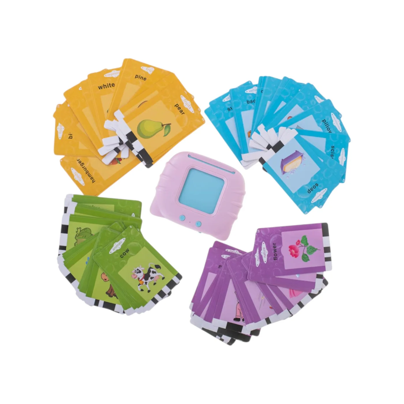 Joc educativ invatare engleza, cititor audio roz, 112 carduri, Plastic/Hartie, multicolor - COBI SMART® a287d3bb7c760c261f7799079db5ce50