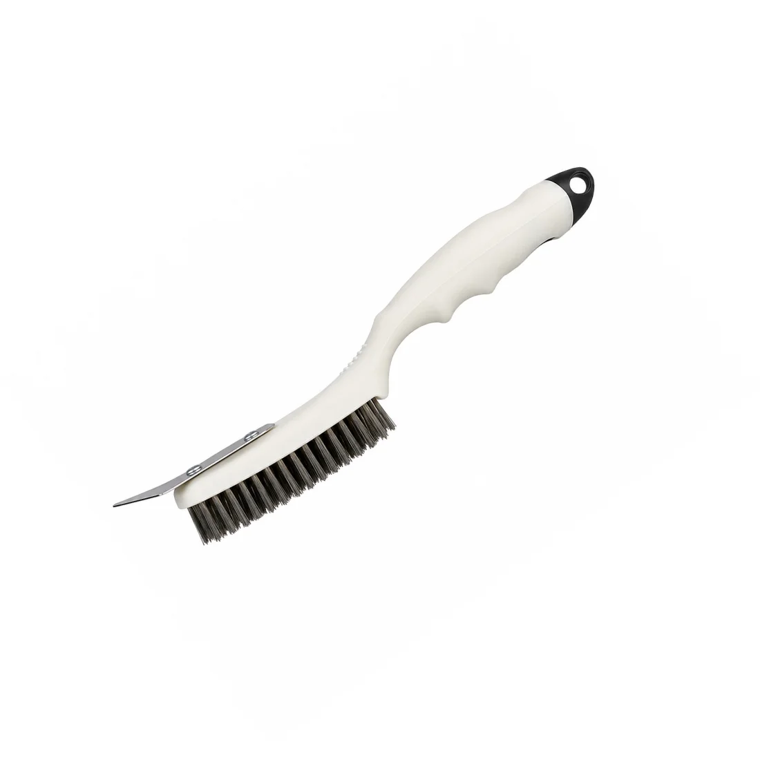Perie de sarma din otel inoxidabil cu racleta, maner ergonomic antialunecare - COBI SMART® b7a81794d5ac105cadffe5420e3577e7