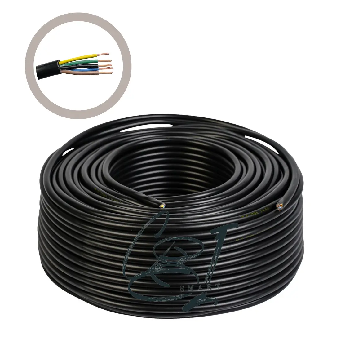 Cablu electric 5x1.5 mm², 60 m, negru, MYYM / H05VV-F - COBI SMART® - Stoc limitat 9b1d2863c7a40ebc64faa57601f560ec