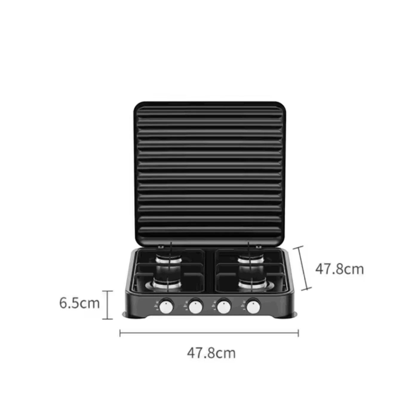 Aragaz plita cu 4 ochiuri cu capac, 4x2.2 kWh, otel carbon, negru - COBI SMART® f560c0c1b22666d6ce736e7c1baa50c6