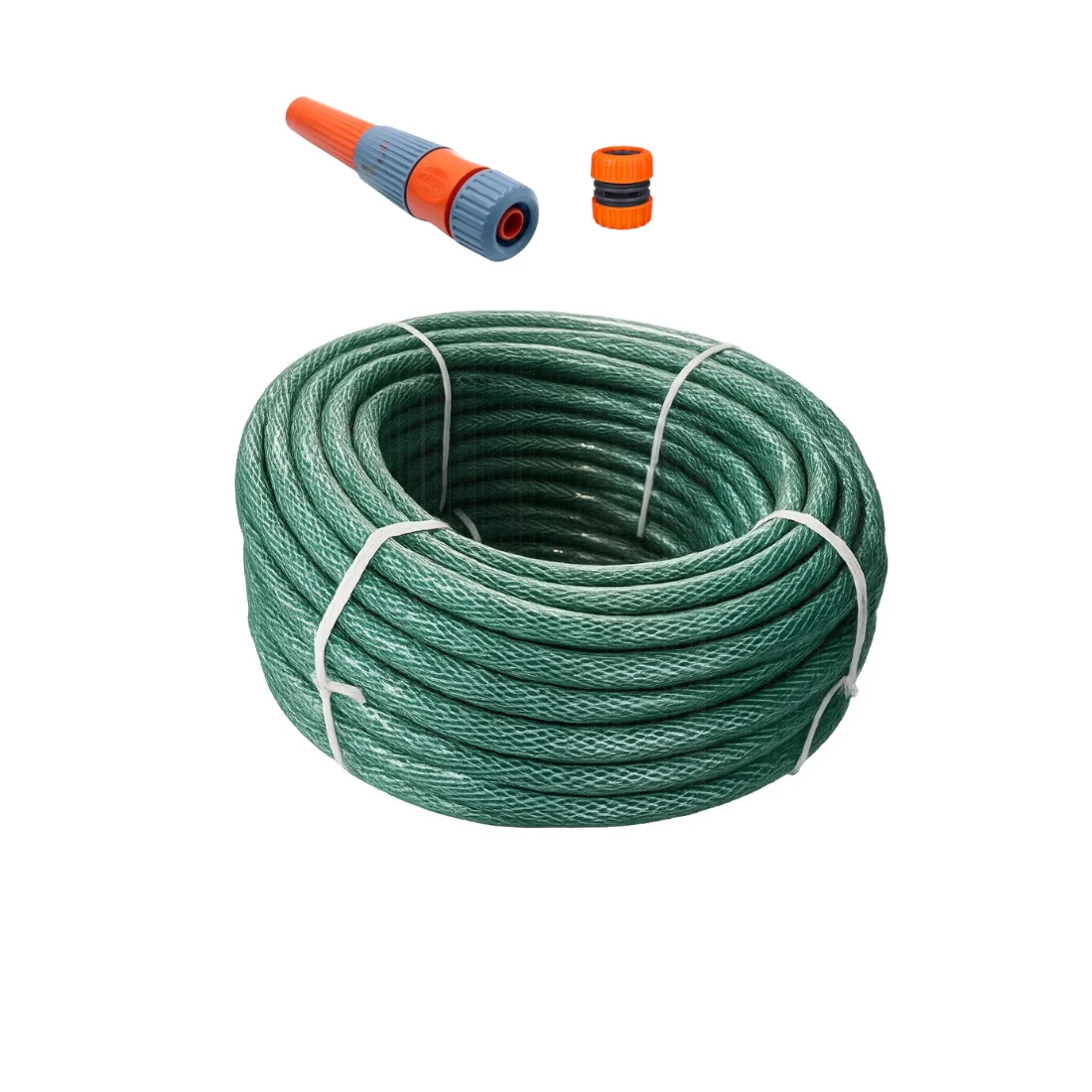 Furtun de apa cu insertie, 50 m, 1/2 inch, verde, include pistol apa plastic si mufa conectare furtun 1/2 inch - COBI SMART® 6773782b91af9958a26a66850799435a