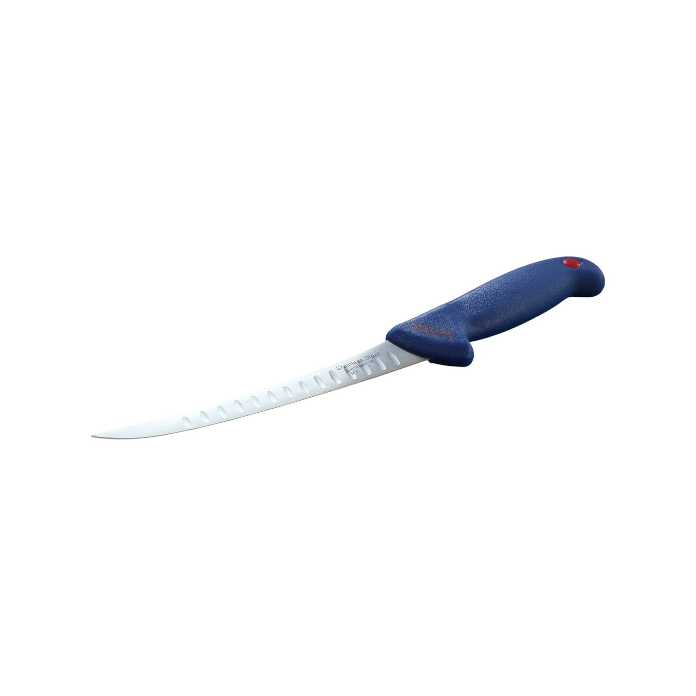 Set 2 cutite profesionale macelarie,NR.19, 8 inch / 21 cm, alveole anti-lipire, lama filetata dezosat, otel inoxidabil, albastru - COBI SMART® 1c5bed401a37919cd3d9e2d8ba8e8d5a