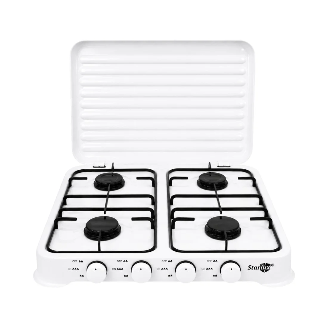 Aragaz plita cu 4 ochiuri Starlux, 54x50 cm, alimentare la butelie, alb - COBI SMART® 7edbdd0d0610ef7a719d092a19d83f9b