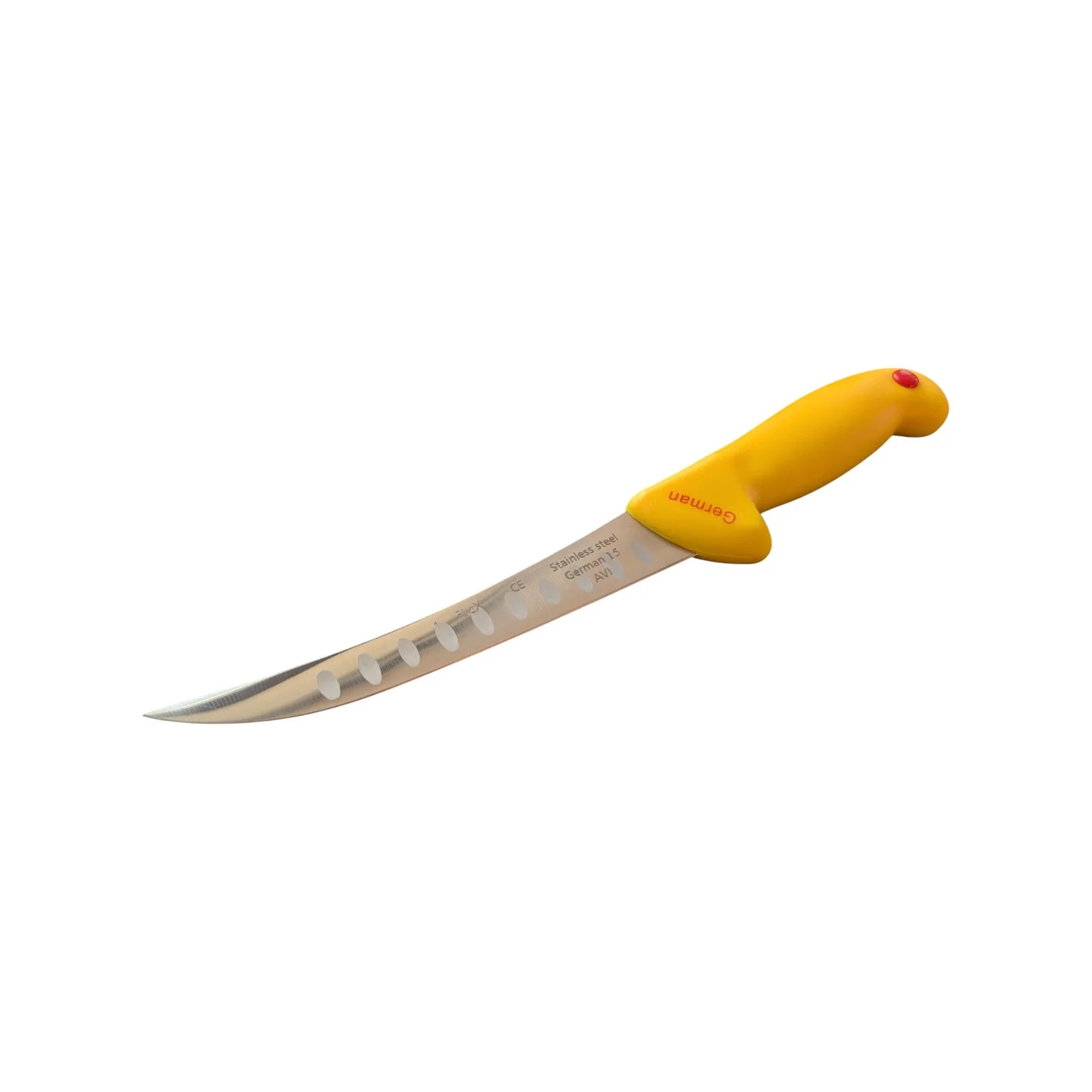 Cutit profesional macelarie, NR.15, 6 inch / 16 cm, alveole anti-lipire, lama filetata dezosat, otel inoxidabil - COBI SMART® 37fb135610ee65bdef29252ddf24e49a