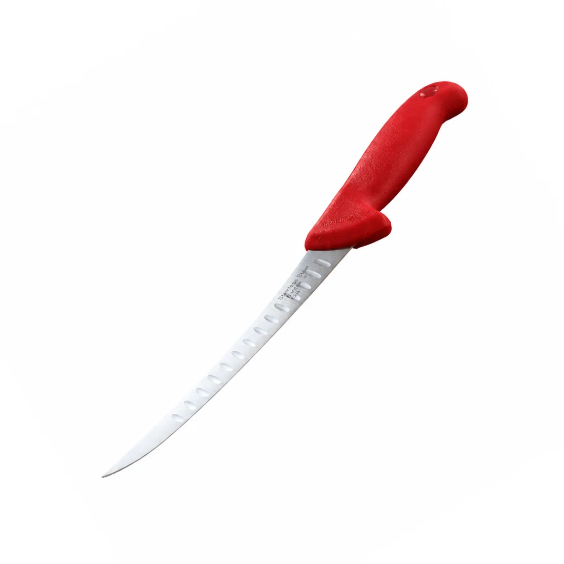 Cutit profesional macelarie, NR.15, 6 inch / 16 cm, alveole anti-lipire, lama filetata dezosat, otel inoxidabil, rosu - COBI SMART® 4554a6273cb7dbb1ea26ecc5cb73a83e