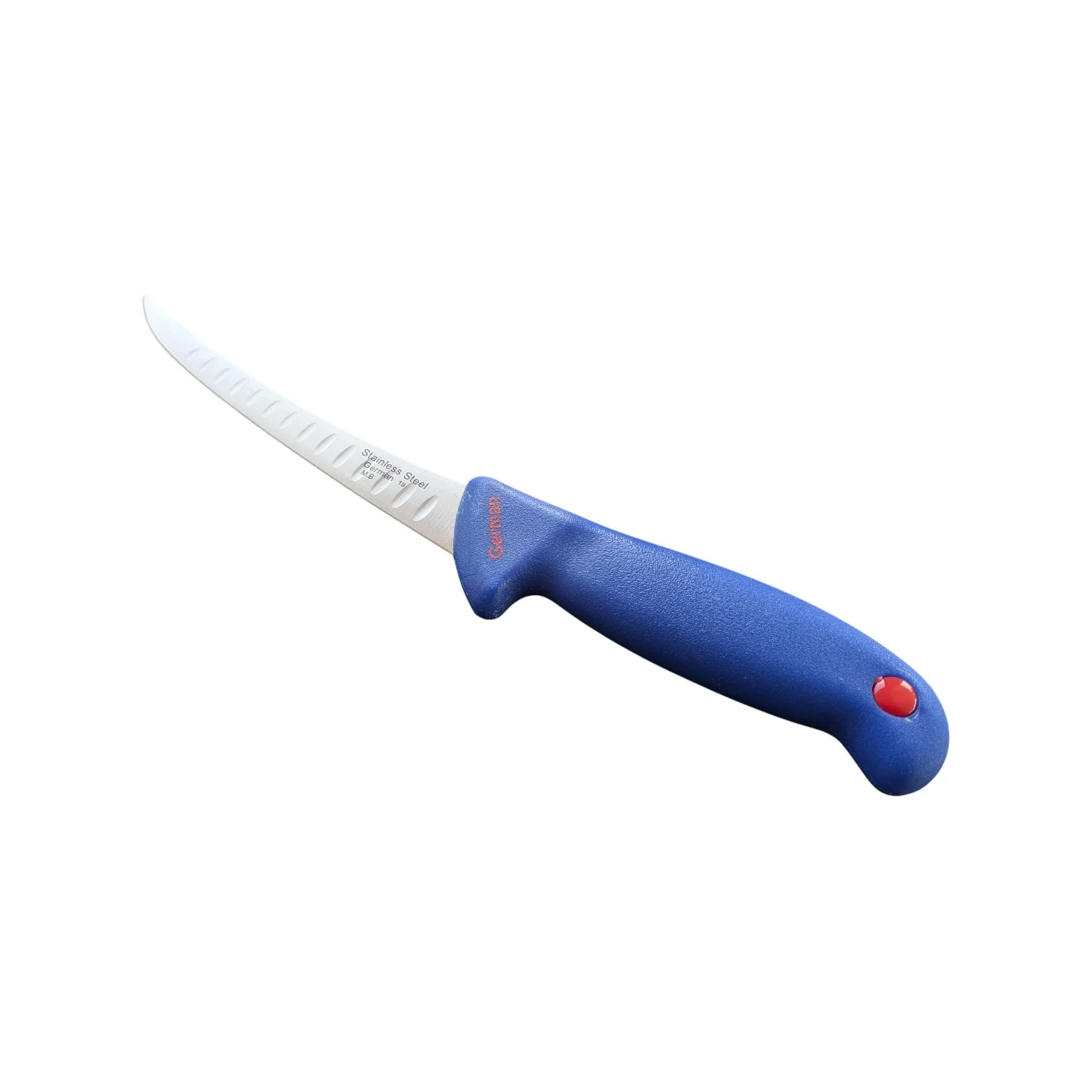 Set 2 cutite profesionale macelarie,NR.19, 8 inch / 21 cm, alveole anti-lipire, lama filetata dezosat, otel inoxidabil, albastru - COBI SMART® 750fc7395d08c483711b0f904d614381