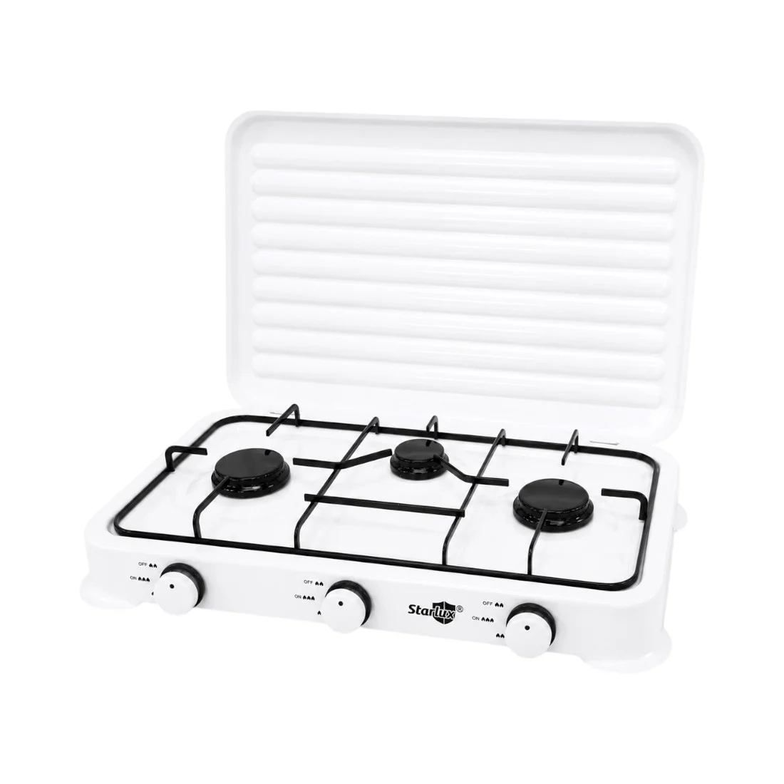 Aragaz plita cu 3 ochiuri Starlux, 34x60 cm, alimentare la butelie, alb - COBI SMART® 3e8c10a586f63f481df4c8d69cc34a80