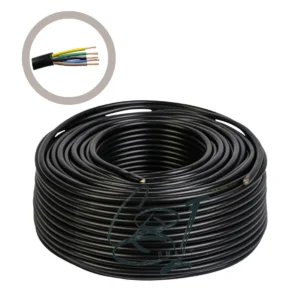Cablu electric 5x1.5 mm², 99 m, negru, MYYM / H05VV-F - COBI SMART® - Stoc limitat