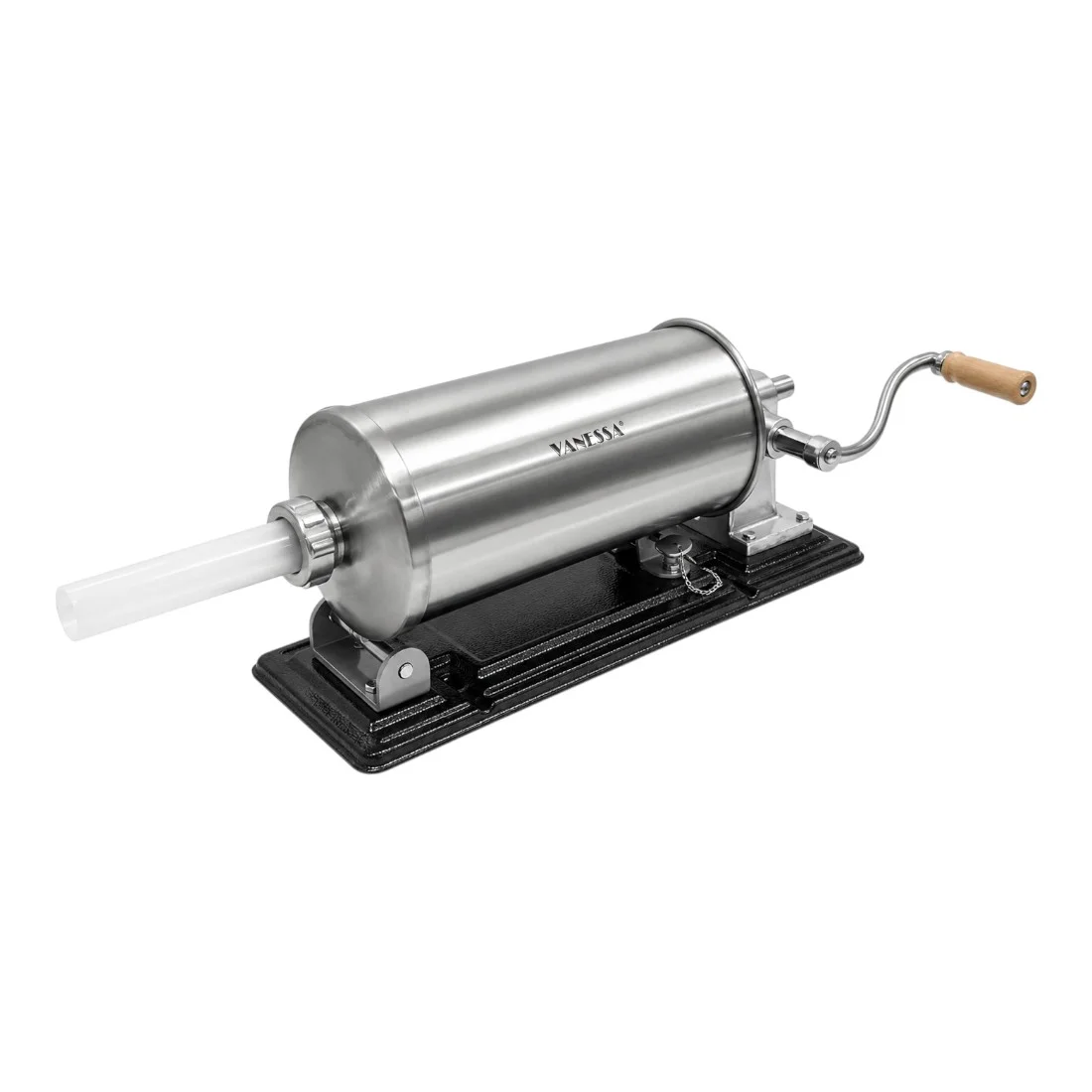Aparat pentru umplut carnati, 5 kg, orizontal, inox, 5 palnii incluse - COBI SMART® 834b498ec58741237cf2a26d70f9df58