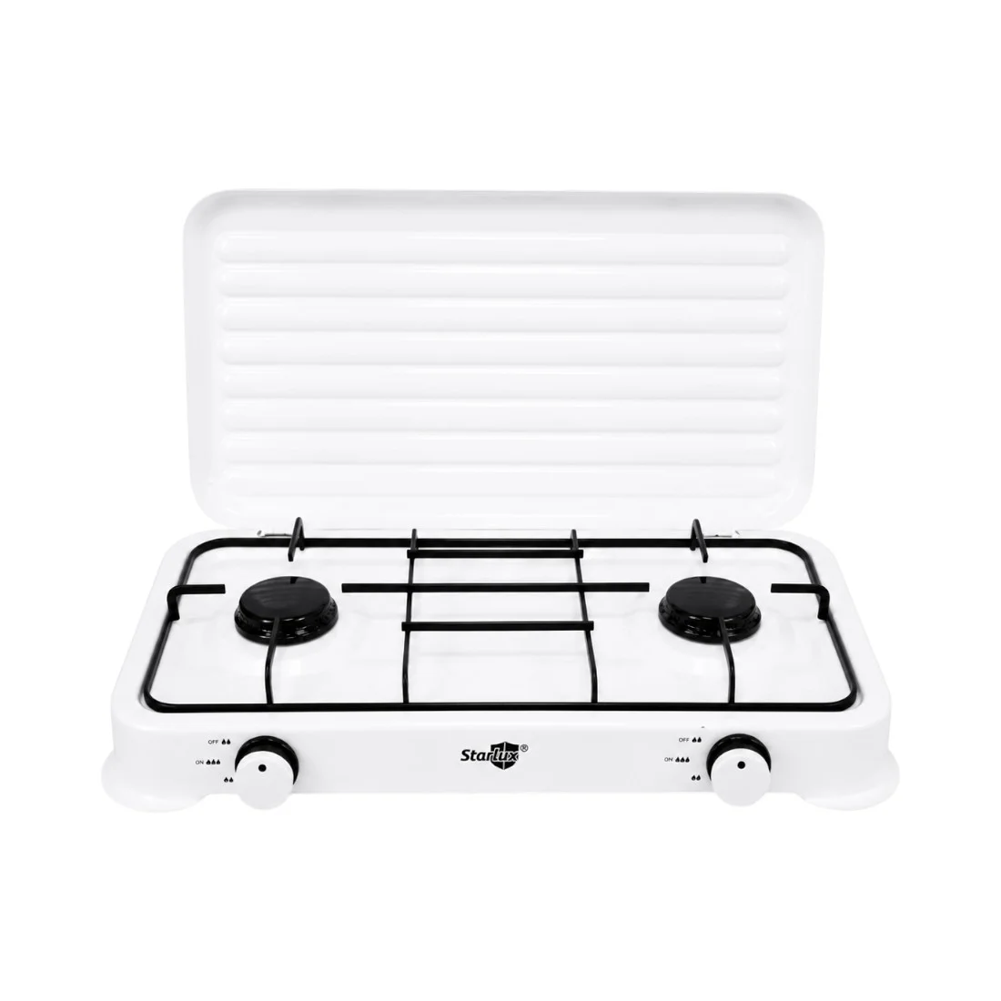 Aragaz plita cu 2 ochiuri Starlux, 34x60 cm, alimentare la butelie, alb - COBI SMART® 8c05263a350c6c0ec6b0b02a44957126
