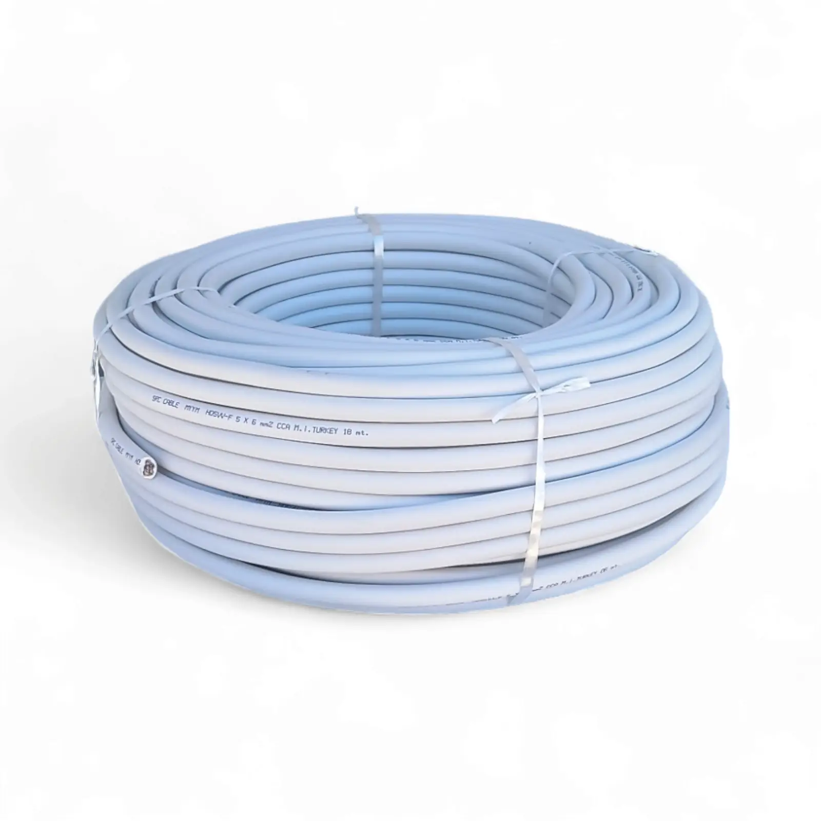 Cablu electric 5x6 mm², 80 m, alb, MYYM / H05VV-F - COBI SMART® - Stoc limitat 5f3abff69c84b3c5b252c2d3358d7de4